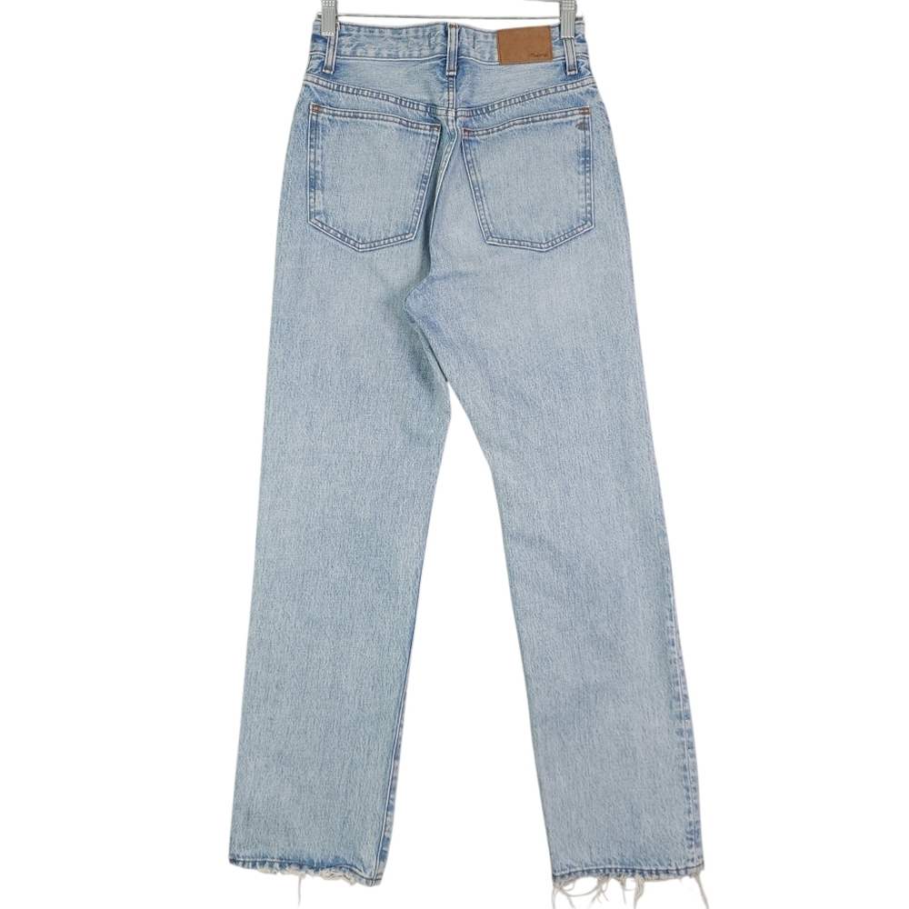 Madewell Curvy '90s Straight Jean Jeans Mercer Wash NM283 Blue Light Sz 24 - Picture 3 of 9